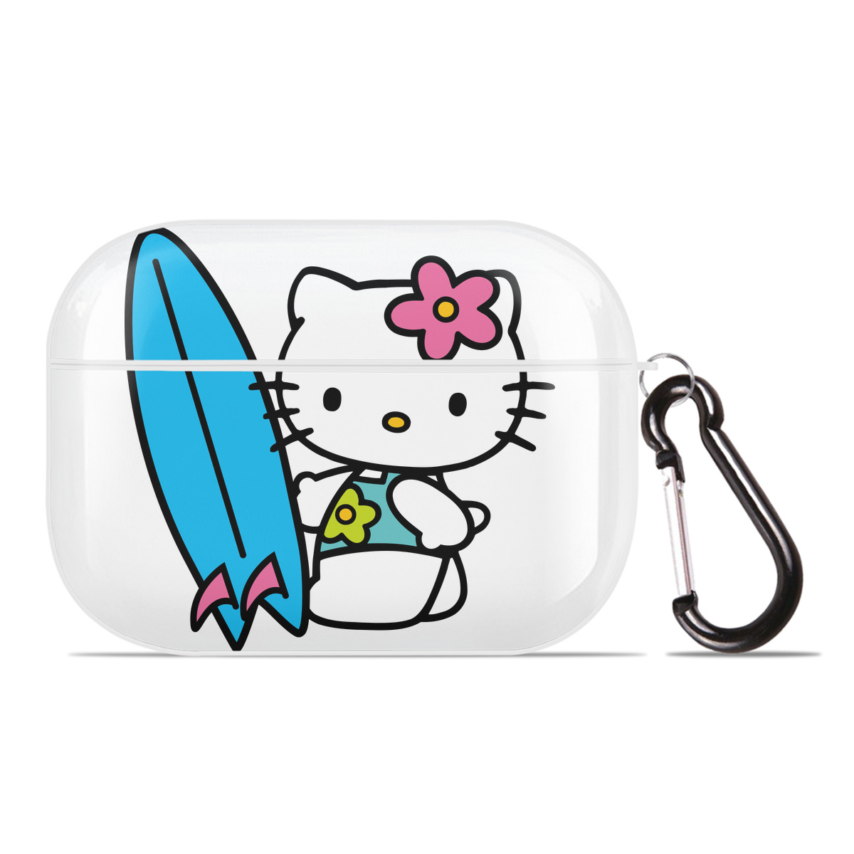 （画像用） Hello Kitty ハローキティ 【AirPods Pro用】ハードシェル保護ケース 耐衝撃・防指紋・カラビナ付き商品仕様