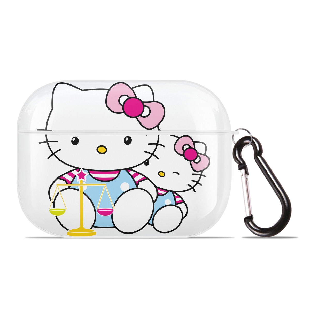 （画像用） Hello Kitty ハローキティ 【AirPods Pro用】ハードシェル保護ケース 耐衝撃・防指紋・カラビナ付き商品仕様