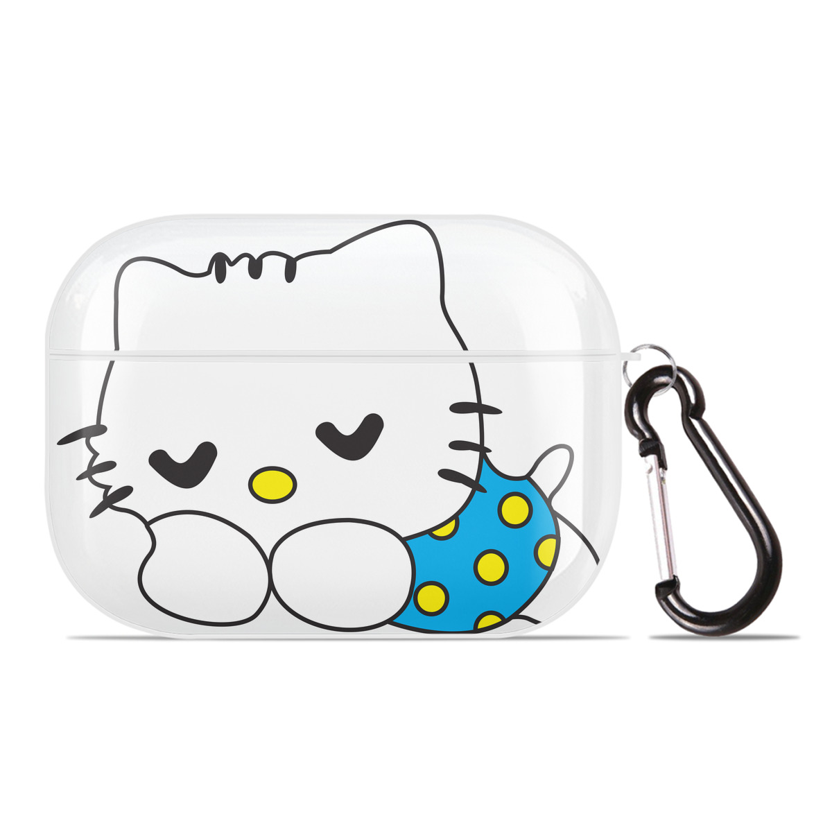 （画像用） Hello Kitty ハローキティ 【AirPods Pro用】ハードシェル保護ケース 耐衝撃・防指紋・カラビナ付き商品仕様