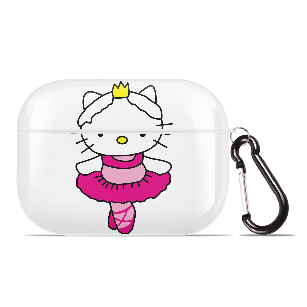 （画像用） Hello Kitty ハローキティ 【AirPods Pro用】ハードシェル保護ケース 耐衝撃・防指紋・カラビナ付き商品仕様