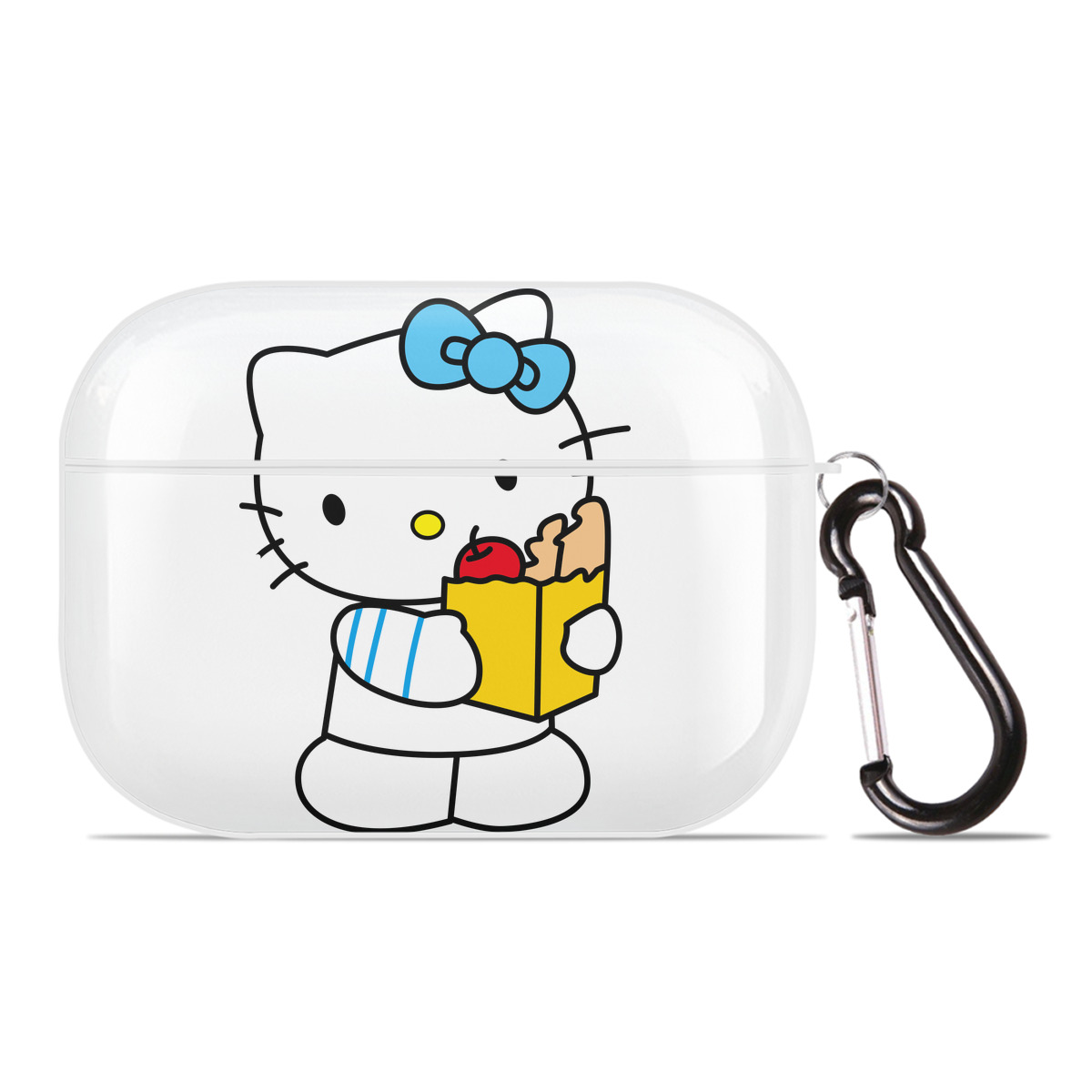 （画像用） Hello Kitty ハローキティ 【AirPods Pro用】ハードシェル保護ケース 耐衝撃・防指紋・カラビナ付き商品仕様