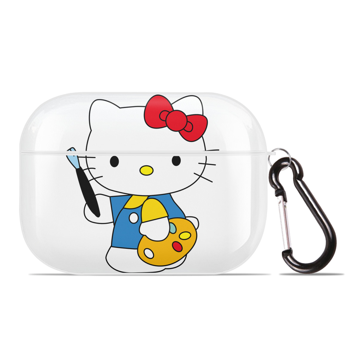 （画像用） Hello Kitty ハローキティ 【AirPods Pro用】ハードシェル保護ケース 耐衝撃・防指紋・カラビナ付き商品仕様