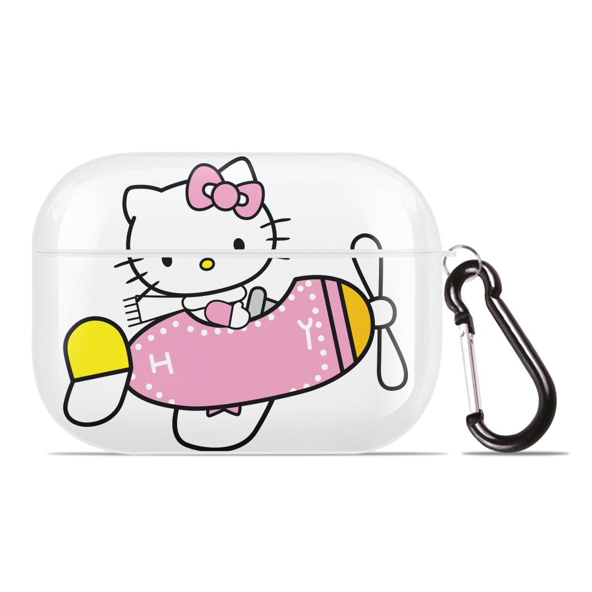 （画像用） Hello Kitty ハローキティ 【AirPods Pro用】ハードシェル保護ケース 耐衝撃・防指紋・カラビナ付き商品仕様