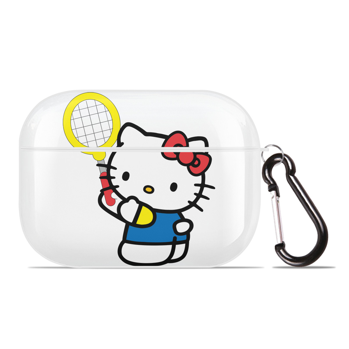 （画像用） Hello Kitty ハローキティ 【AirPods Pro用】ハードシェル保護ケース 耐衝撃・防指紋・カラビナ付き商品仕様