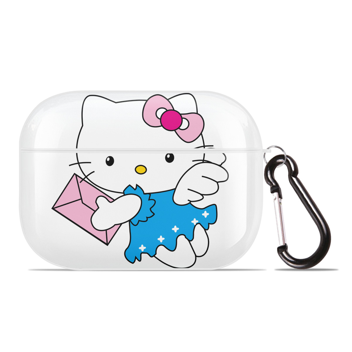 （画像用） Hello Kitty ハローキティ 【AirPods Pro用】ハードシェル保護ケース 耐衝撃・防指紋・カラビナ付き商品仕様