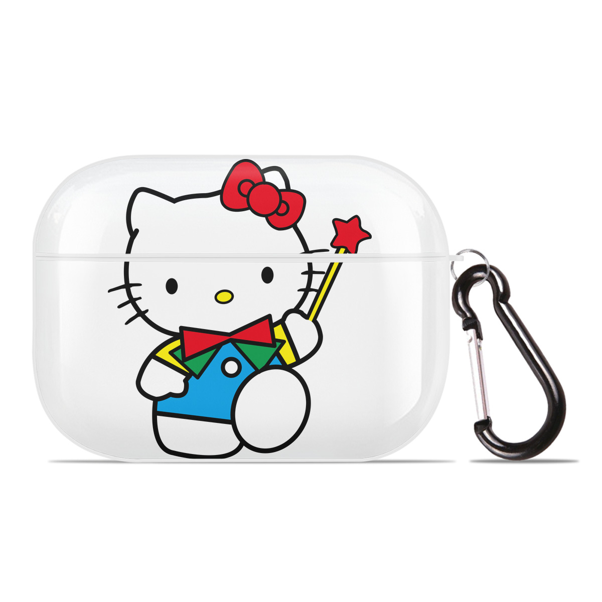 （画像用） Hello Kitty ハローキティ 【AirPods Pro用】ハードシェル保護ケース 耐衝撃・防指紋・カラビナ付き商品仕様