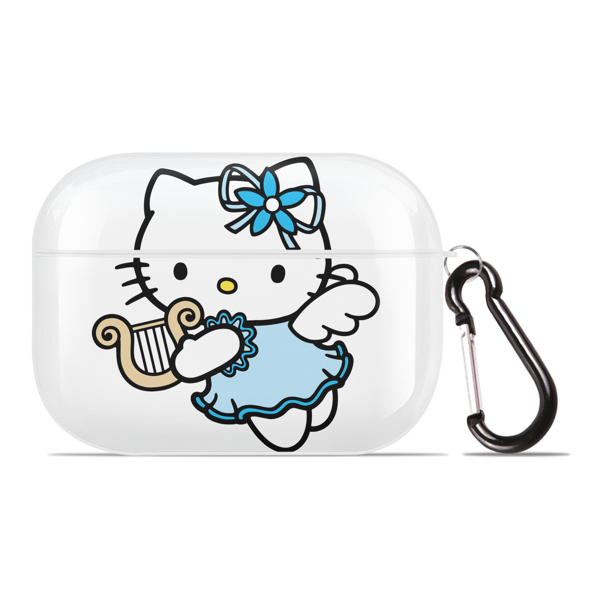 （画像用） Hello Kitty ハローキティ 【AirPods Pro用】ハードシェル保護ケース 耐衝撃・防指紋・カラビナ付き商品仕様