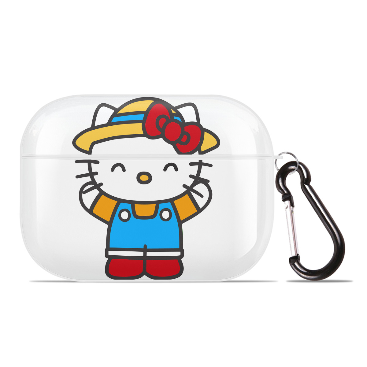 （画像用） Hello Kitty ハローキティ 【AirPods Pro用】ハードシェル保護ケース 耐衝撃・防指紋・カラビナ付き商品仕様