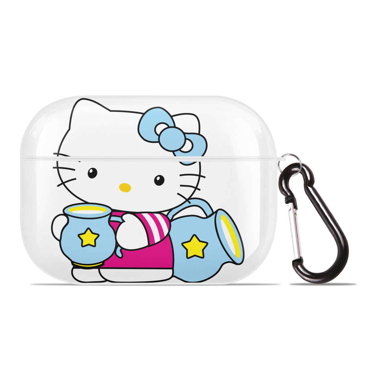 （画像用） Hello Kitty ハローキティ 【AirPods Pro用】ハードシェル保護ケース 耐衝撃・防指紋・カラビナ付き商品仕様