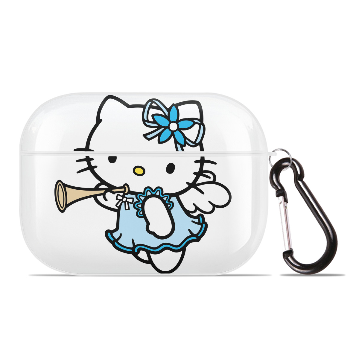（画像用） Hello Kitty ハローキティ 【AirPods Pro用】ハードシェル保護ケース 耐衝撃・防指紋・カラビナ付き商品仕様
