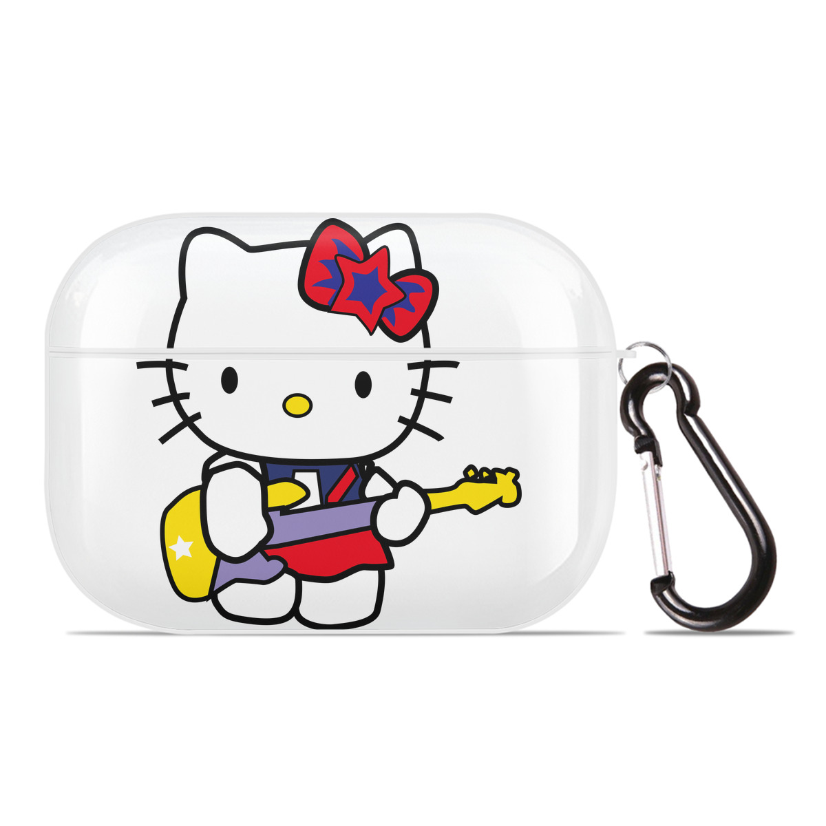 （画像用） Hello Kitty ハローキティ 【AirPods Pro用】ハードシェル保護ケース 耐衝撃・防指紋・カラビナ付き商品仕様