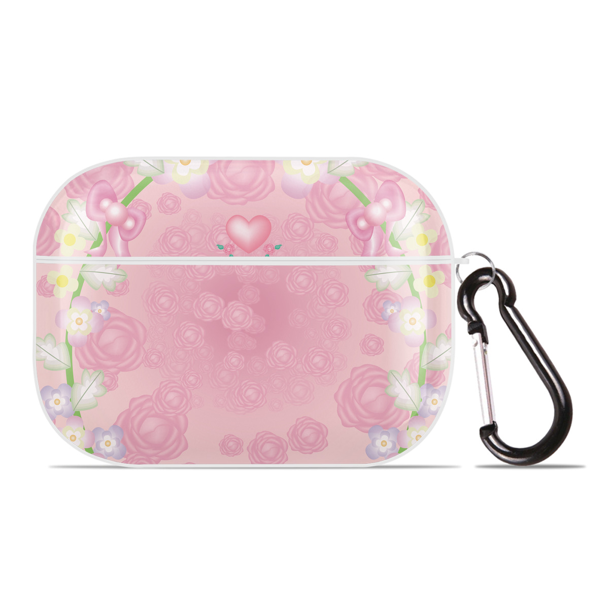 （画像用） Hello Kitty ハローキティ 【AirPods Pro用】ハードシェル保護ケース 耐衝撃・防指紋・カラビナ付き商品仕様