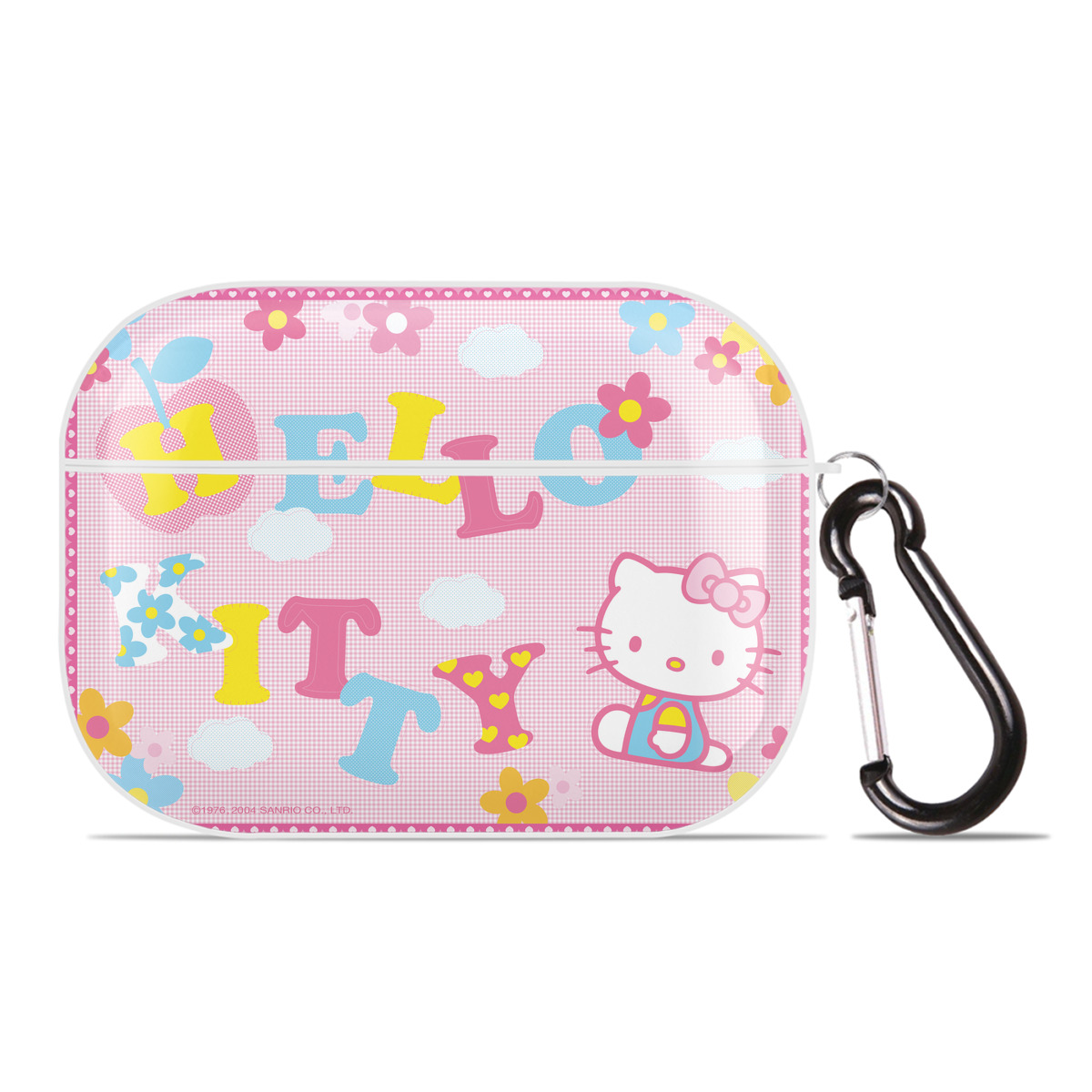 （画像用） Hello Kitty ハローキティ 【AirPods Pro用】ハードシェル保護ケース 耐衝撃・防指紋・カラビナ付き商品仕様