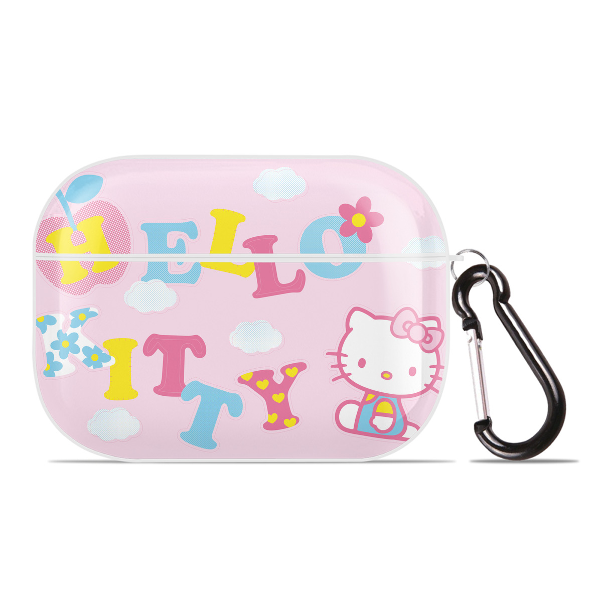 （画像用） Hello Kitty ハローキティ 【AirPods Pro用】ハードシェル保護ケース 耐衝撃・防指紋・カラビナ付き商品仕様