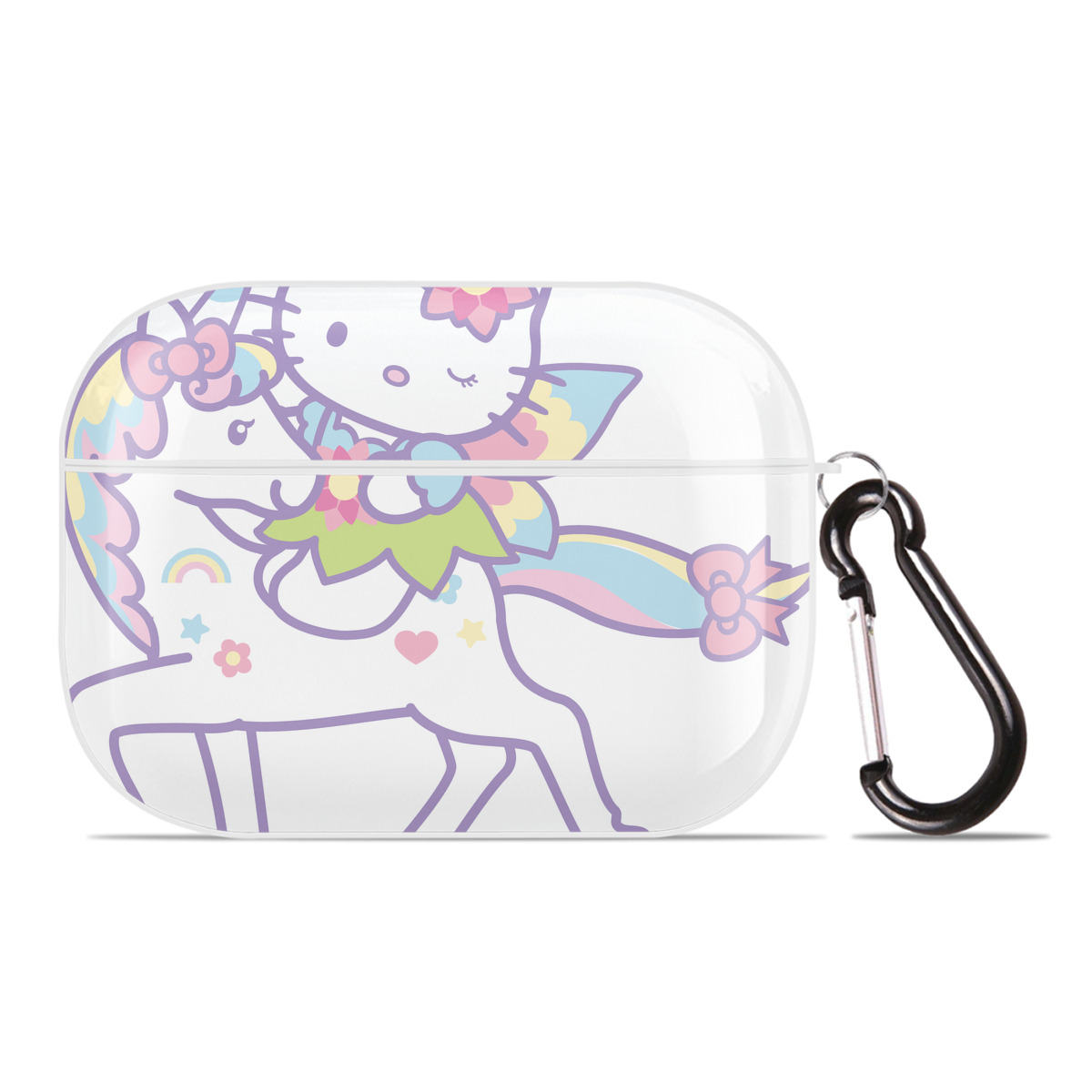 （画像用） Hello Kitty ハローキティ 【AirPods Pro用】ハードシェル保護ケース 耐衝撃・防指紋・カラビナ付き商品仕様