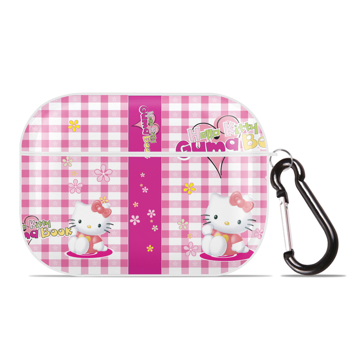 （画像用） Hello Kitty ハローキティ 【AirPods Pro用】ハードシェル保護ケース 耐衝撃・防指紋・カラビナ付き商品仕様
