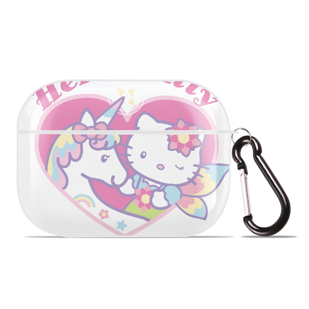 （画像用） Hello Kitty ハローキティ 【AirPods Pro用】ハードシェル保護ケース 耐衝撃・防指紋・カラビナ付き商品仕様