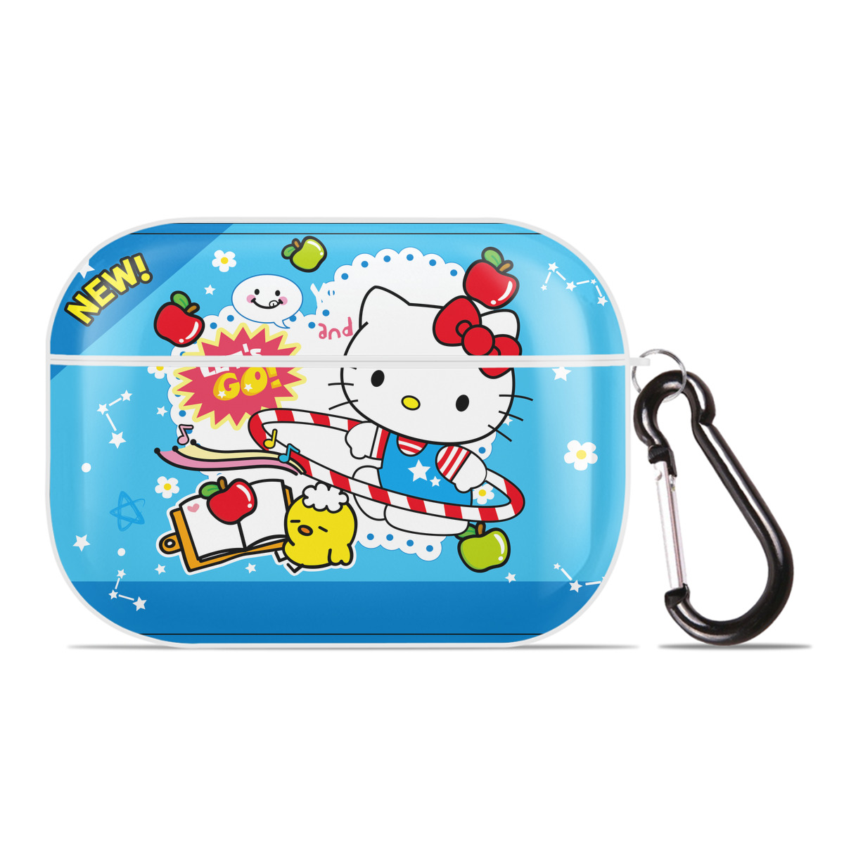 （画像用） Hello Kitty ハローキティ 【AirPods Pro用】ハードシェル保護ケース 耐衝撃・防指紋・カラビナ付き商品仕様