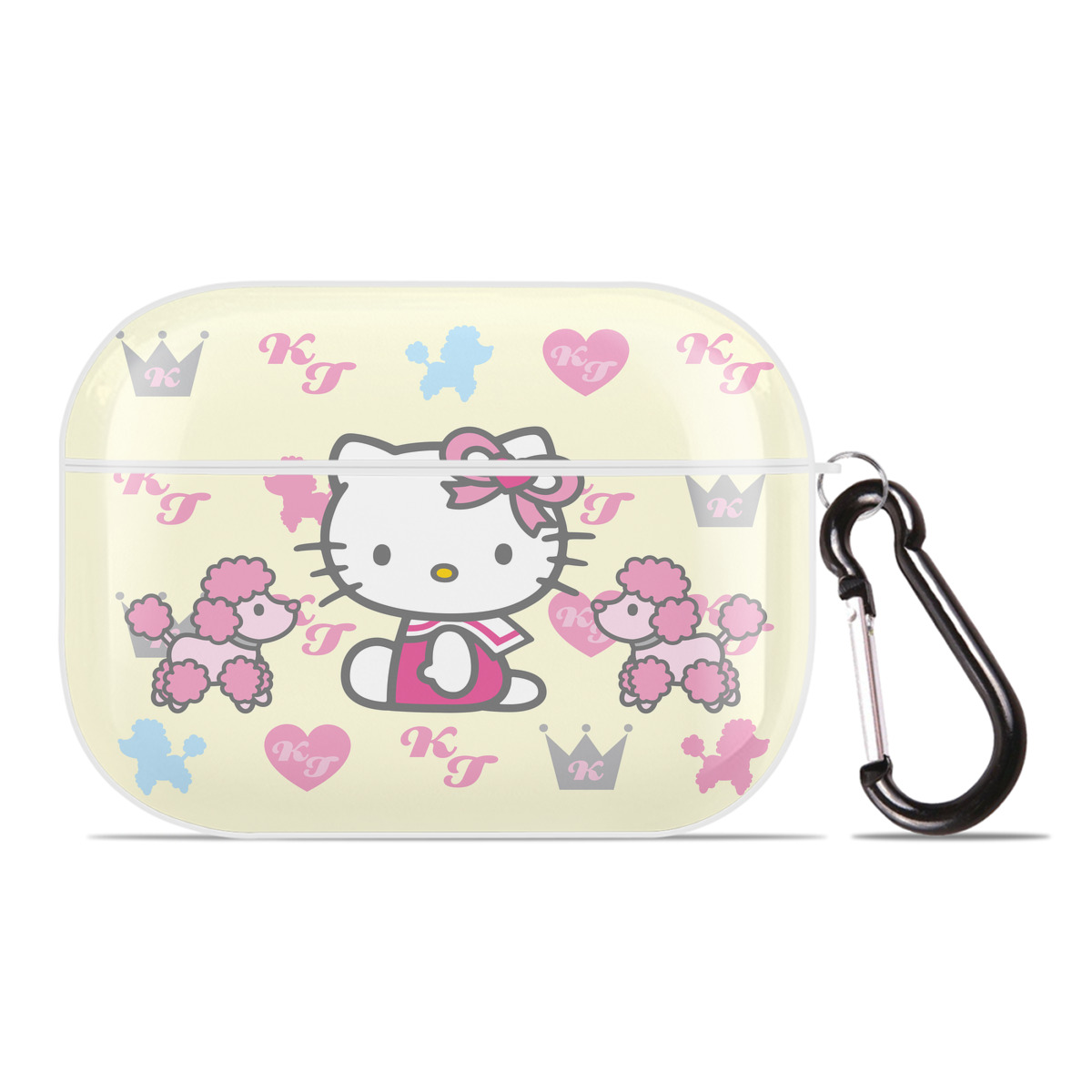 （画像用） Hello Kitty ハローキティ 【AirPods Pro用】ハードシェル保護ケース 耐衝撃・防指紋・カラビナ付き商品仕様