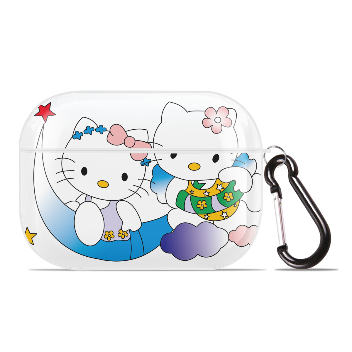 （画像用） Hello Kitty ハローキティ 【AirPods Pro用】ハードシェル保護ケース 耐衝撃・防指紋・カラビナ付き商品仕様