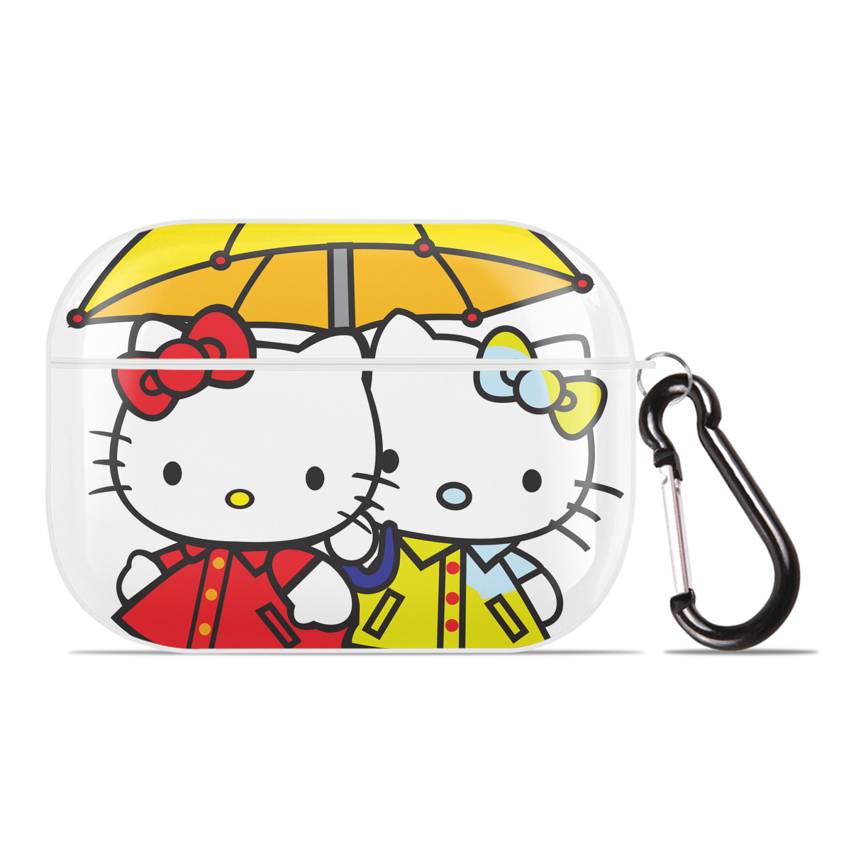 （画像用） Hello Kitty ハローキティ 【AirPods Pro用】ハードシェル保護ケース 耐衝撃・防指紋・カラビナ付き商品仕様