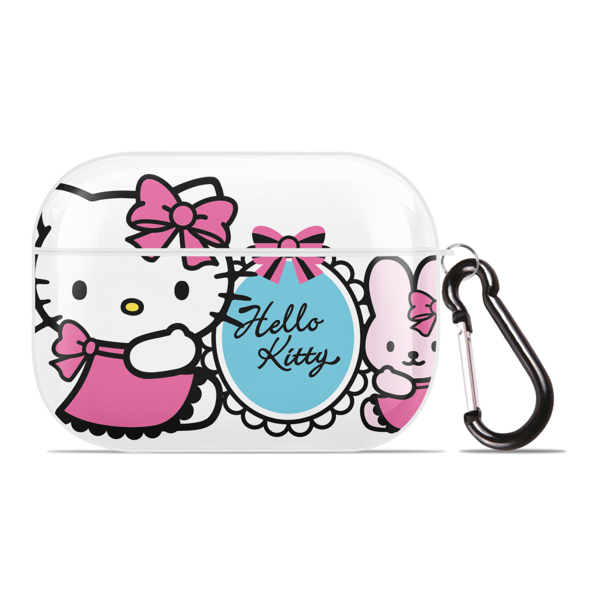 （画像用） Hello Kitty ハローキティ 【AirPods Pro用】ハードシェル保護ケース 耐衝撃・防指紋・カラビナ付き商品仕様