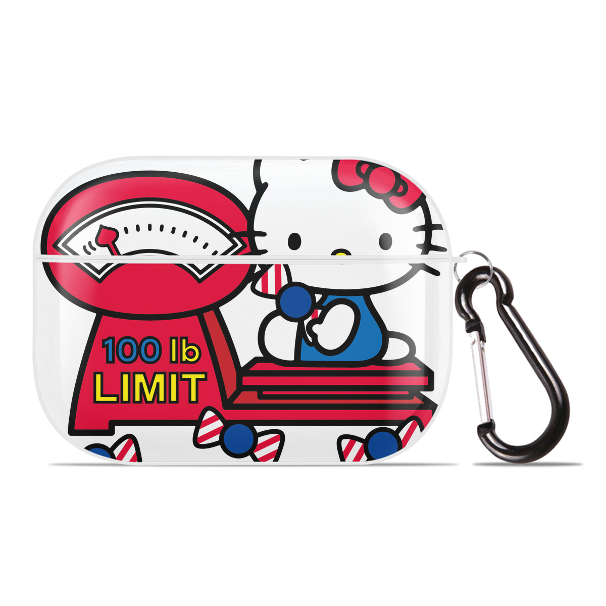 （画像用） Hello Kitty ハローキティ 【AirPods Pro用】ハードシェル保護ケース 耐衝撃・防指紋・カラビナ付き商品仕様