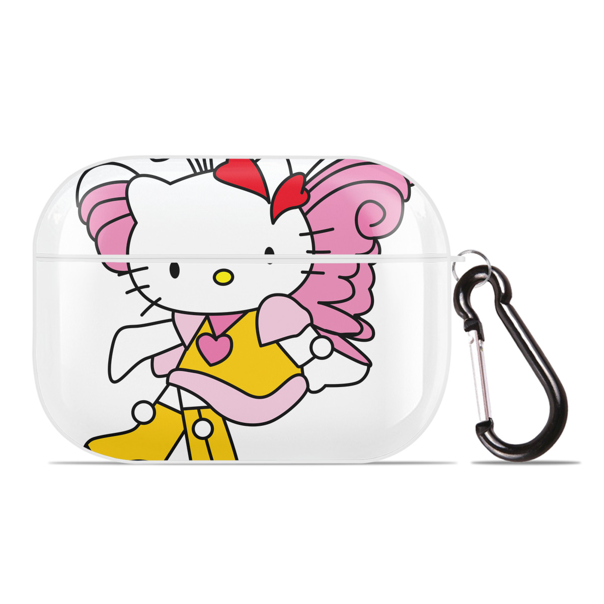 （画像用） Hello Kitty ハローキティ 【AirPods Pro用】ハードシェル保護ケース 耐衝撃・防指紋・カラビナ付き商品仕様
