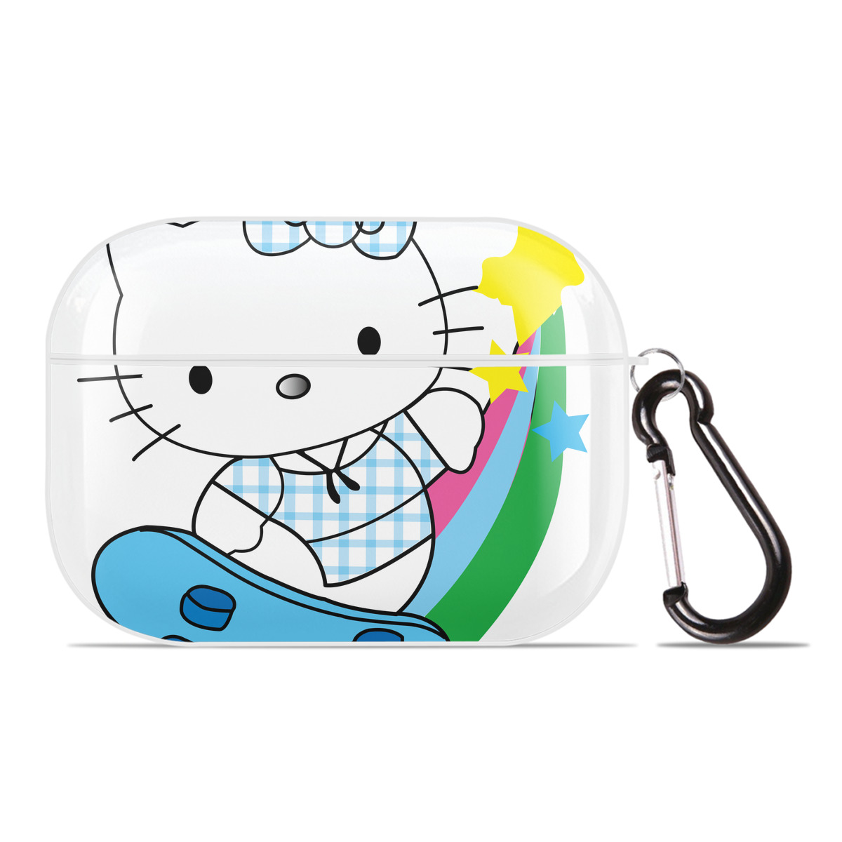 （画像用） Hello Kitty ハローキティ 【AirPods Pro用】ハードシェル保護ケース 耐衝撃・防指紋・カラビナ付き商品仕様