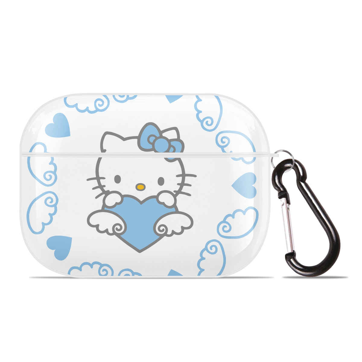 （画像用） Hello Kitty ハローキティ 【AirPods Pro用】ハードシェル保護ケース 耐衝撃・防指紋・カラビナ付き商品仕様
