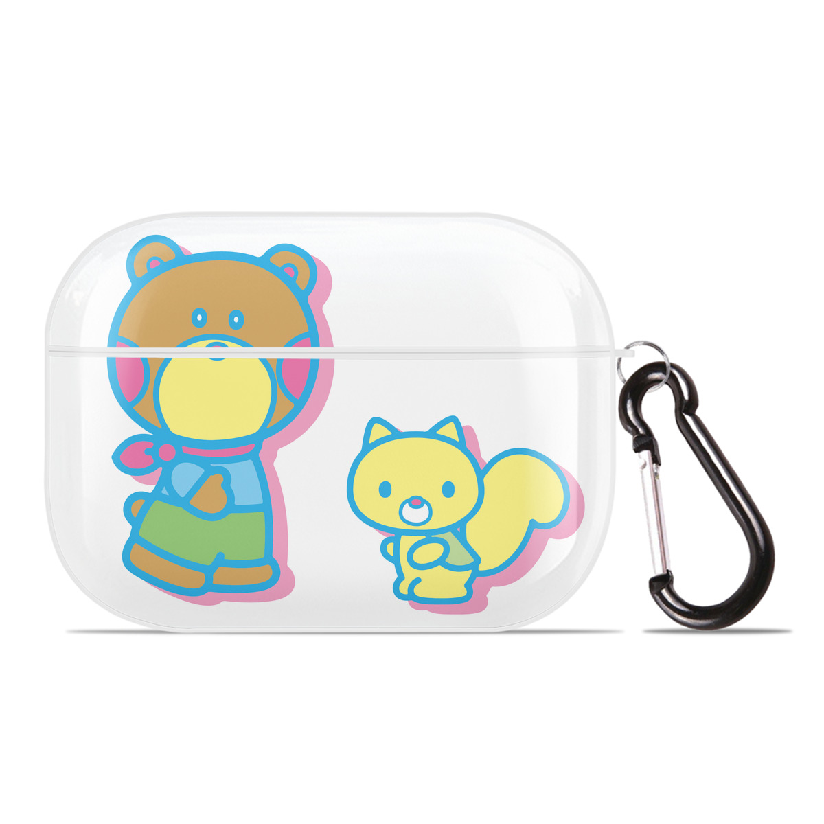 （画像用） Hello Kitty ハローキティ 【AirPods Pro用】ハードシェル保護ケース 耐衝撃・防指紋・カラビナ付き商品仕様