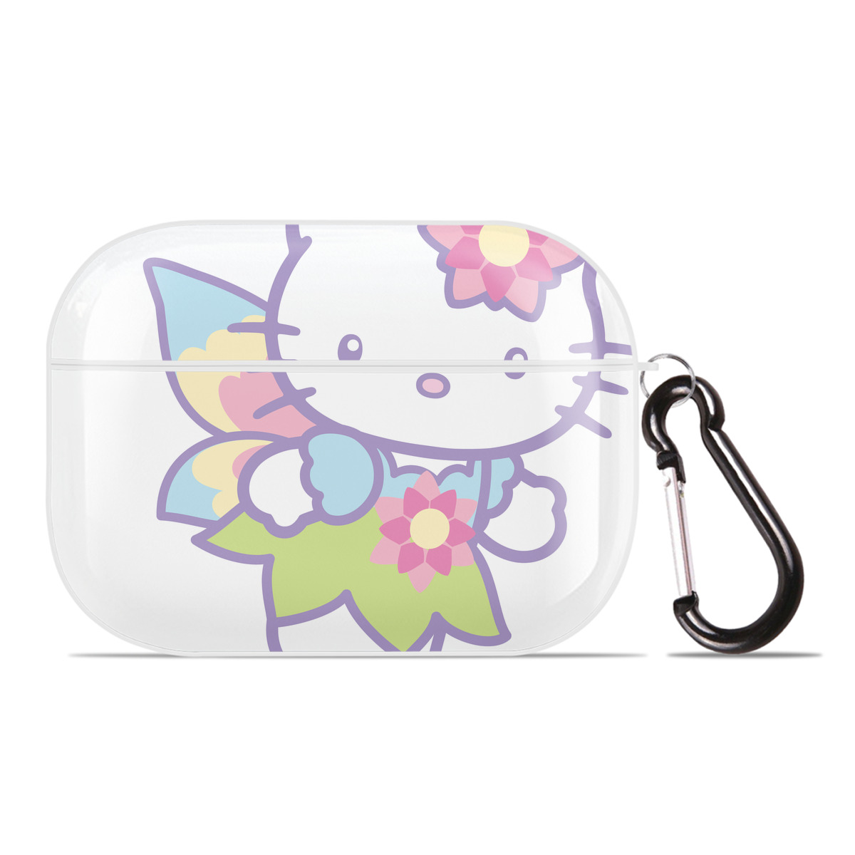 （画像用） Hello Kitty ハローキティ 【AirPods Pro用】ハードシェル保護ケース 耐衝撃・防指紋・カラビナ付き商品仕様