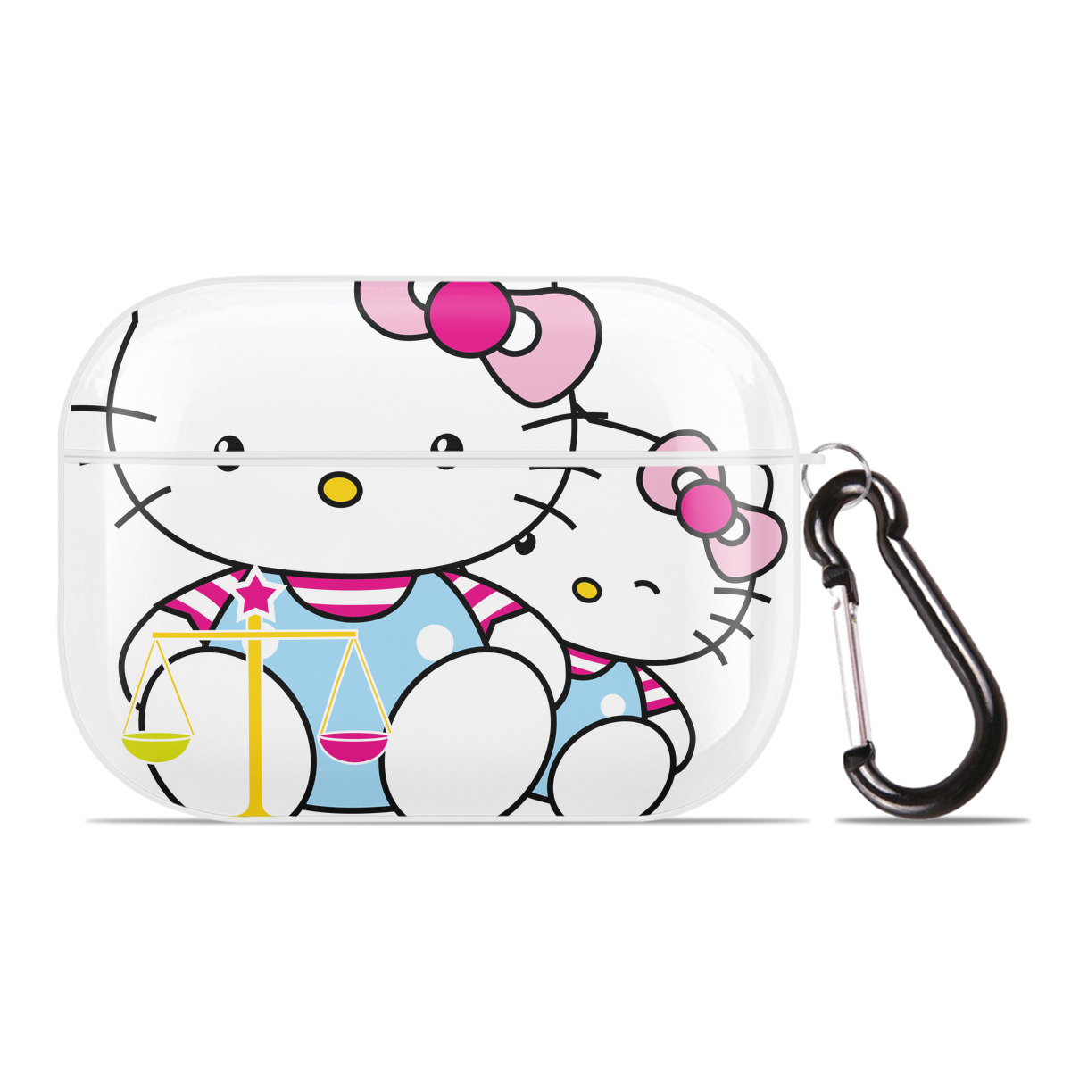 （画像用） Hello Kitty ハローキティ 【AirPods Pro用】ハードシェル保護ケース 耐衝撃・防指紋・カラビナ付き商品仕様
