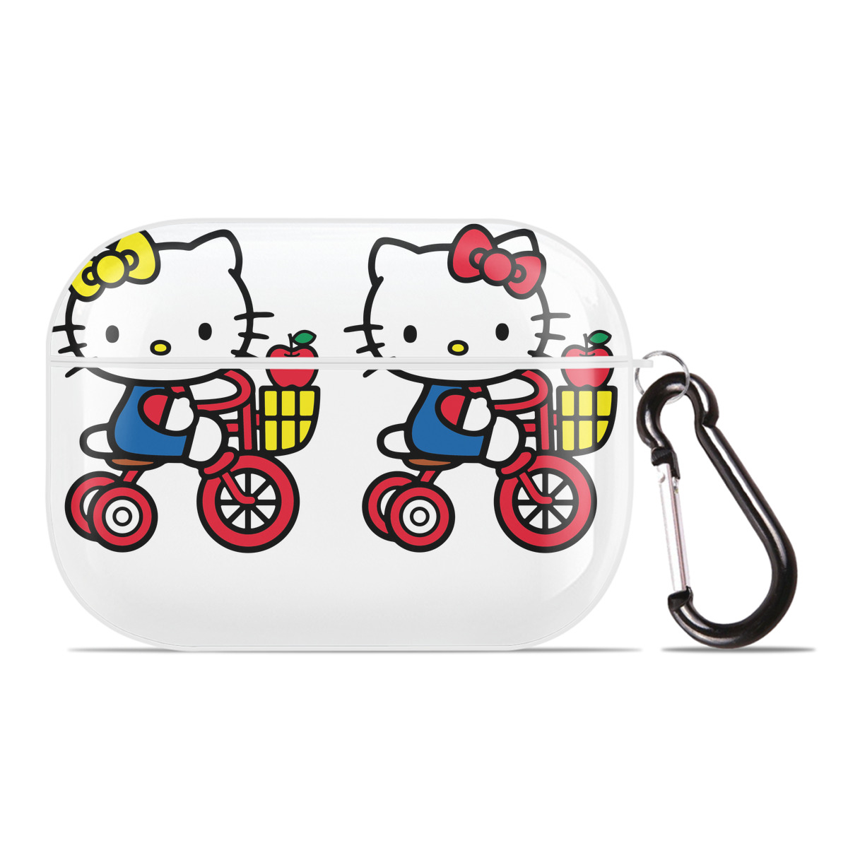 （画像用） Hello Kitty ハローキティ 【AirPods Pro用】ハードシェル保護ケース 耐衝撃・防指紋・カラビナ付き商品仕様