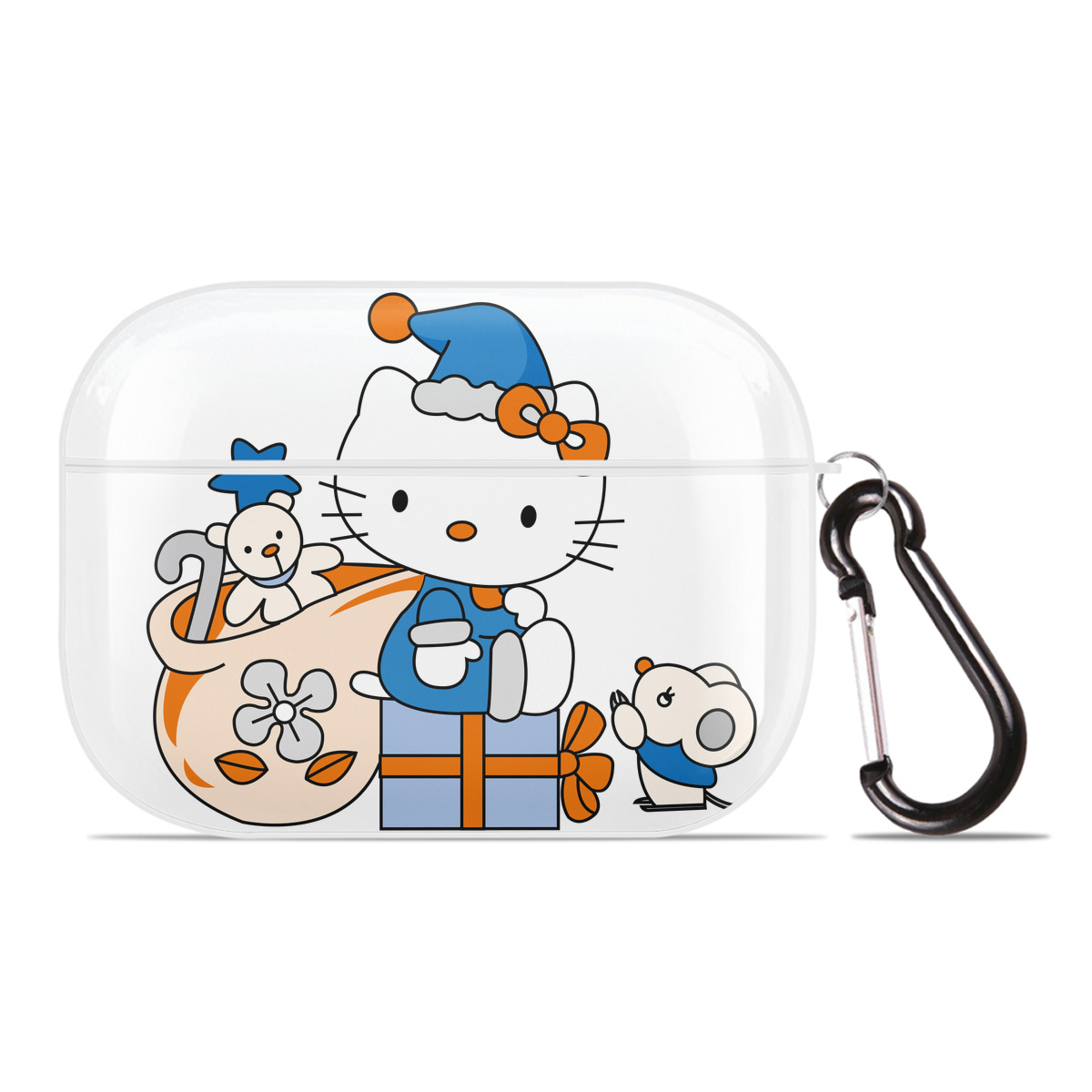 （画像用） Hello Kitty ハローキティ 【AirPods Pro用】ハードシェル保護ケース 耐衝撃・防指紋・カラビナ付き商品仕様