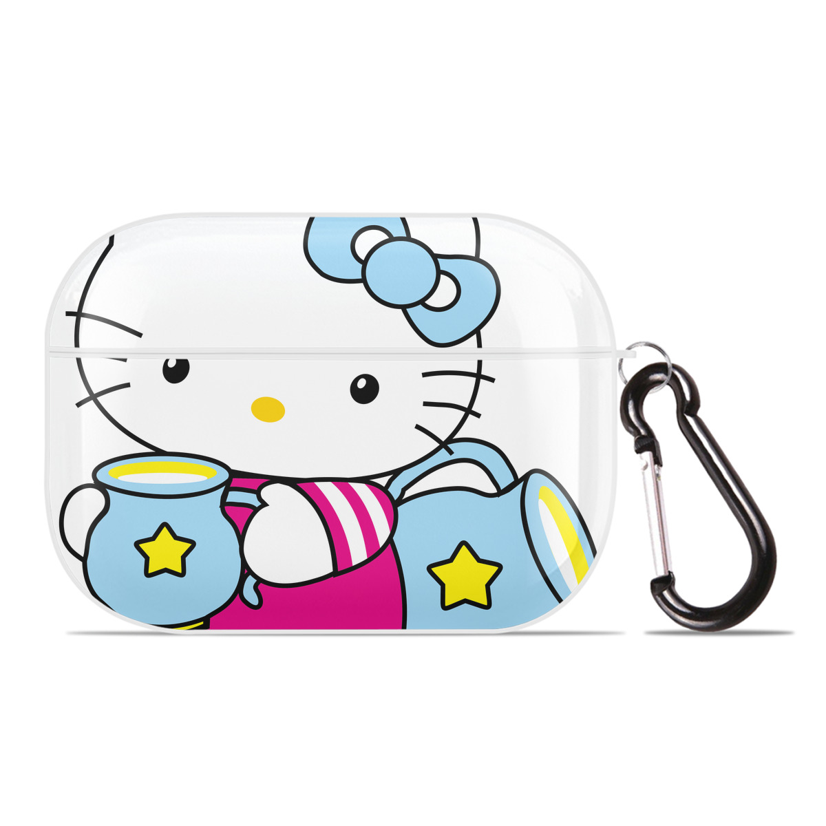（画像用） Hello Kitty ハローキティ 【AirPods Pro用】ハードシェル保護ケース 耐衝撃・防指紋・カラビナ付き商品仕様