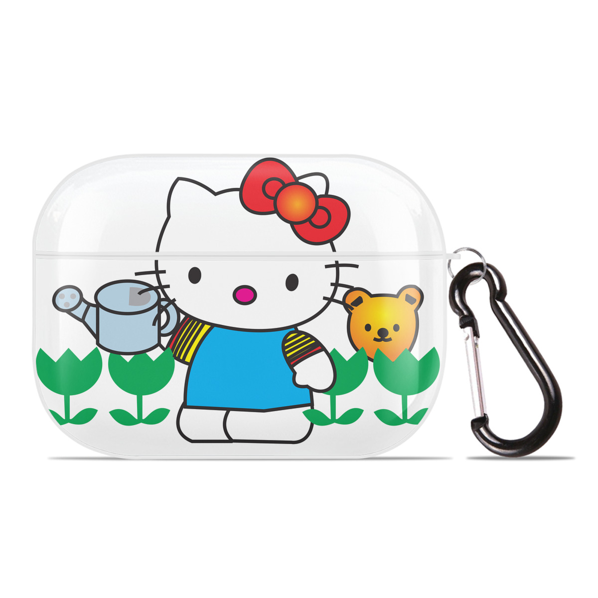 （画像用） Hello Kitty ハローキティ 【AirPods Pro用】ハードシェル保護ケース 耐衝撃・防指紋・カラビナ付き商品仕様