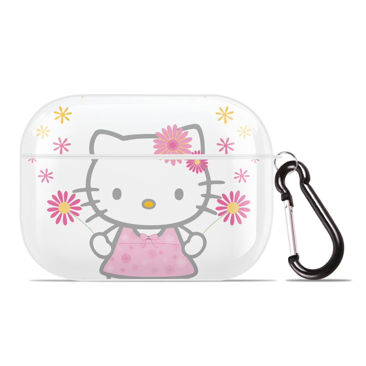 （画像用） Hello Kitty ハローキティ 【AirPods Pro用】ハードシェル保護ケース 耐衝撃・防指紋・カラビナ付き商品仕様