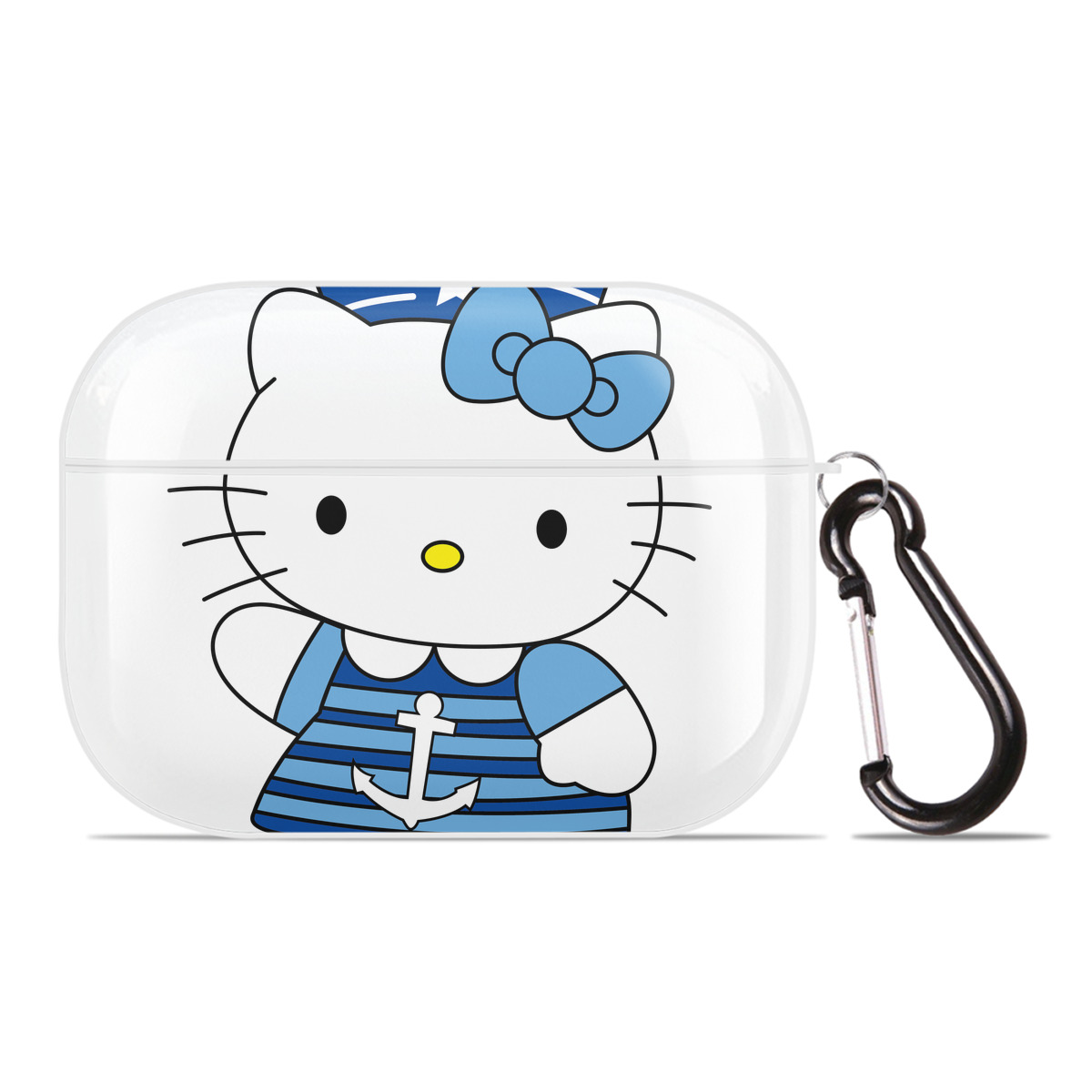 （画像用） Hello Kitty ハローキティ 【AirPods Pro用】ハードシェル保護ケース 耐衝撃・防指紋・カラビナ付き商品仕様
