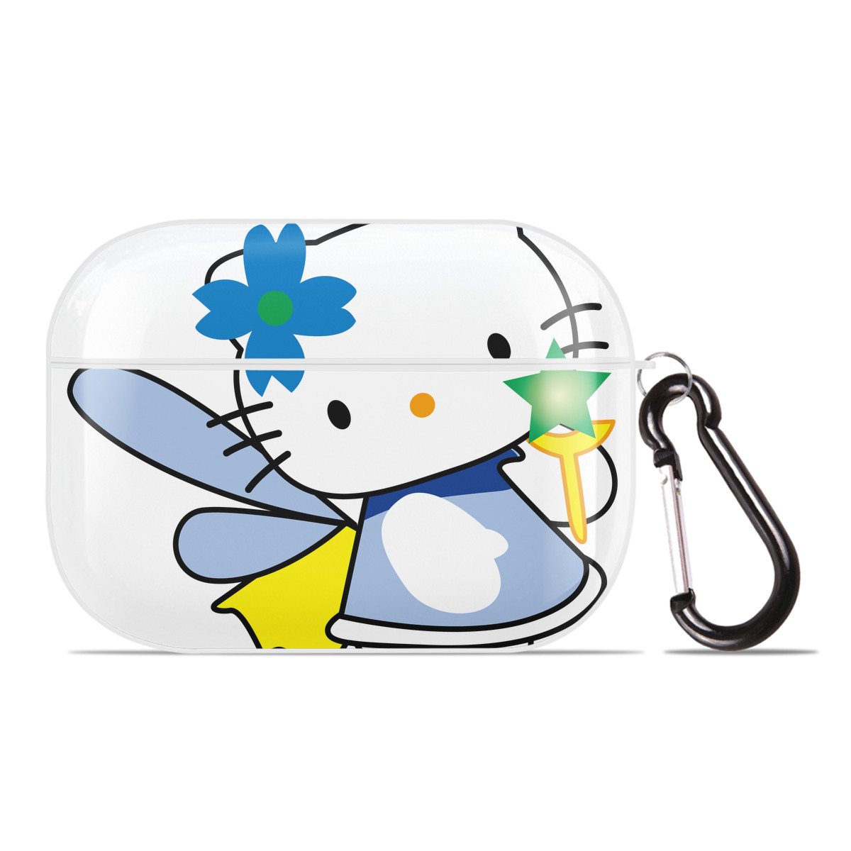 （画像用） Hello Kitty ハローキティ 【AirPods Pro用】ハードシェル保護ケース 耐衝撃・防指紋・カラビナ付き商品仕様