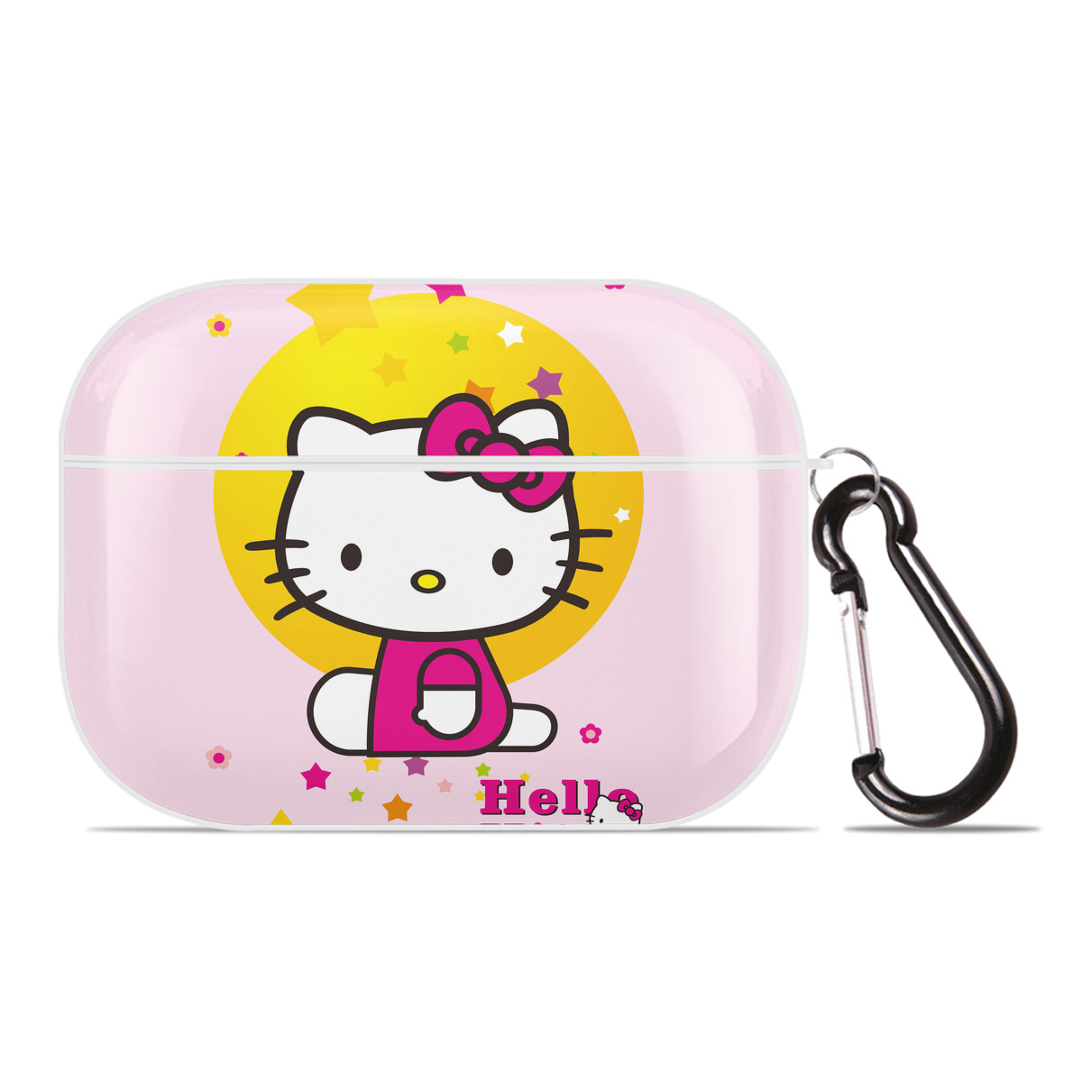 （画像用） Hello Kitty ハローキティ 【AirPods Pro用】ハードシェル保護ケース 耐衝撃・防指紋・カラビナ付き商品仕様