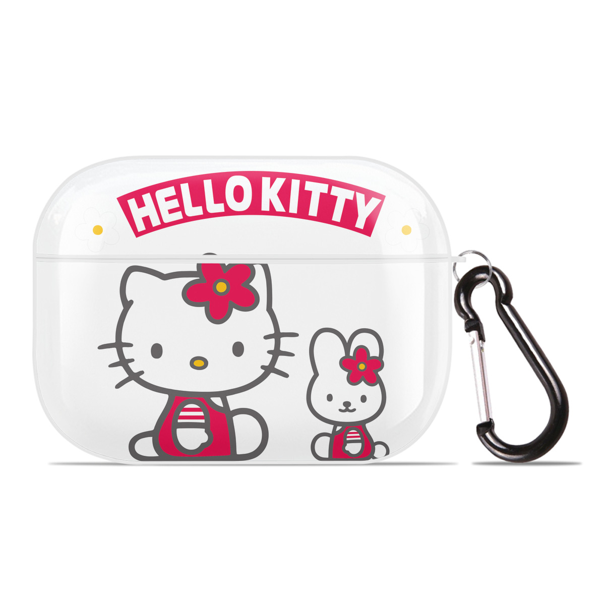（画像用） Hello Kitty ハローキティ 【AirPods Pro用】ハードシェル保護ケース 耐衝撃・防指紋・カラビナ付き商品仕様
