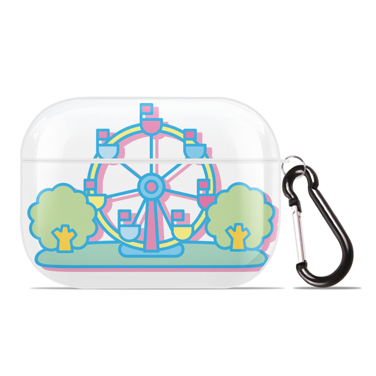 （画像用） Hello Kitty ハローキティ 【AirPods Pro用】ハードシェル保護ケース 耐衝撃・防指紋・カラビナ付き商品仕様