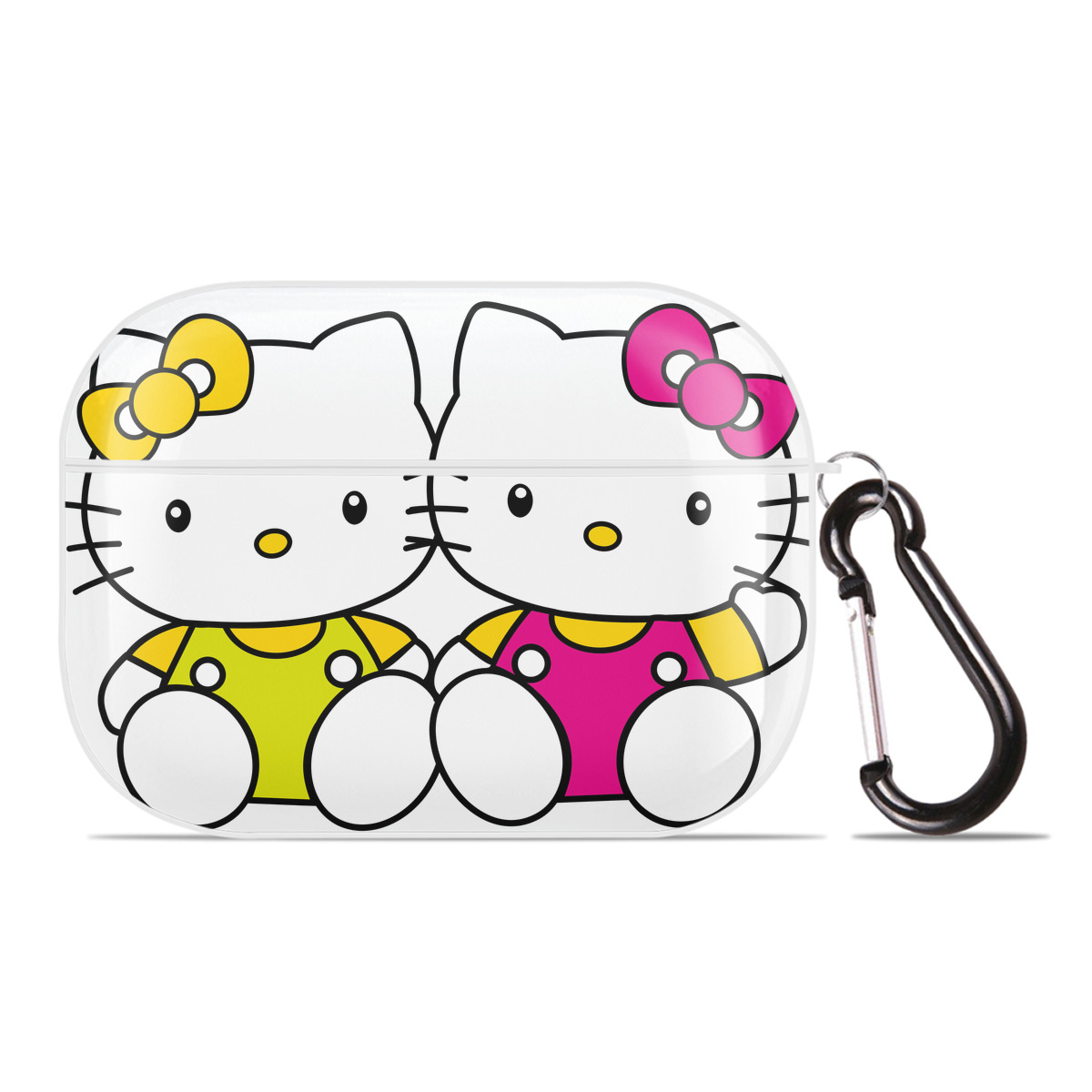 （画像用） Hello Kitty ハローキティ 【AirPods Pro用】ハードシェル保護ケース 耐衝撃・防指紋・カラビナ付き商品仕様