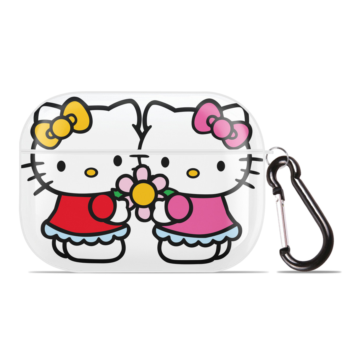 （画像用） Hello Kitty ハローキティ 【AirPods Pro用】ハードシェル保護ケース 耐衝撃・防指紋・カラビナ付き商品仕様