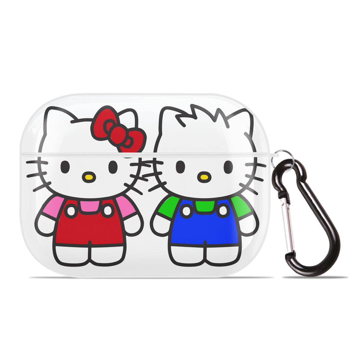 （画像用） Hello Kitty ハローキティ 【AirPods Pro用】ハードシェル保護ケース 耐衝撃・防指紋・カラビナ付き商品仕様