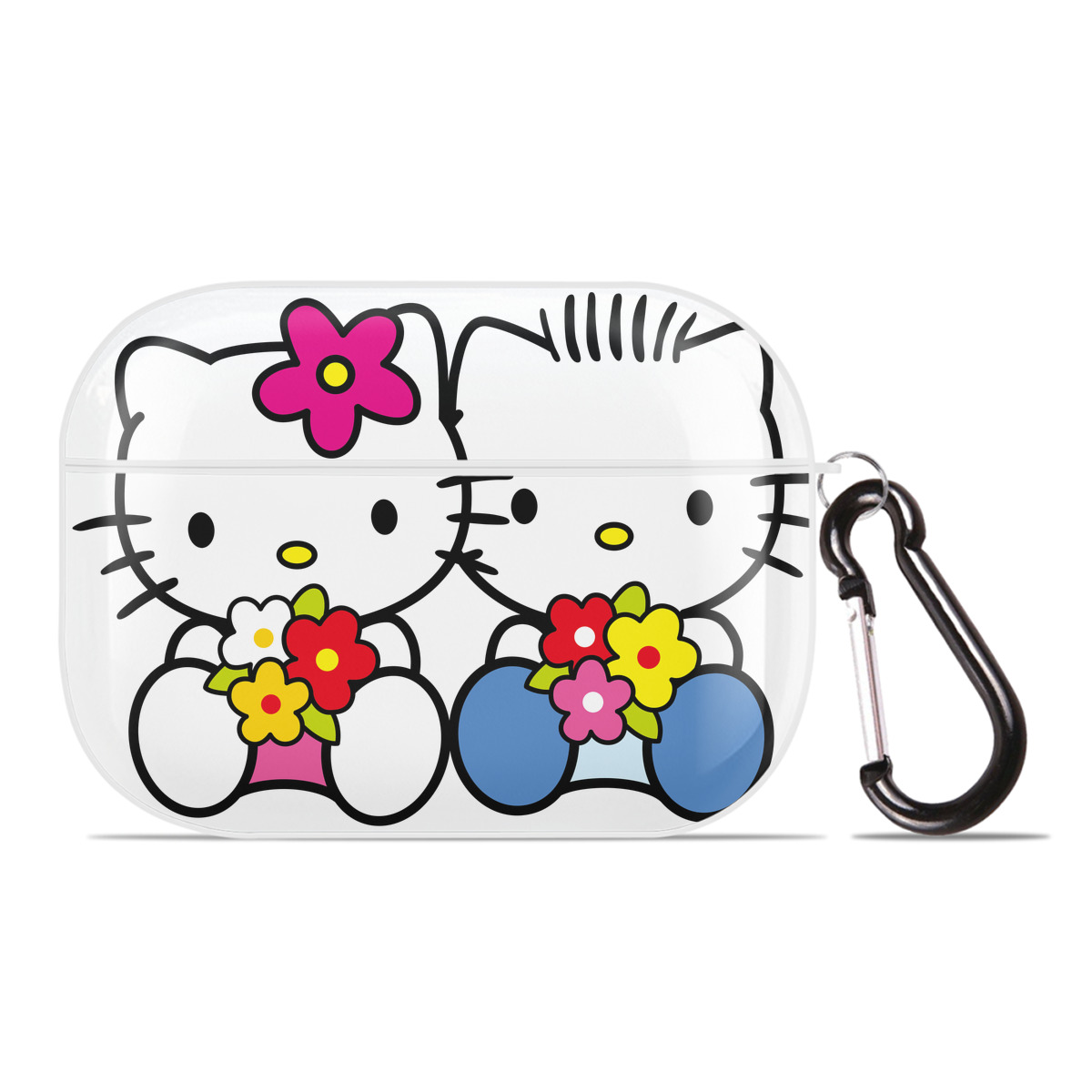 （画像用） Hello Kitty ハローキティ 【AirPods Pro用】ハードシェル保護ケース 耐衝撃・防指紋・カラビナ付き商品仕様