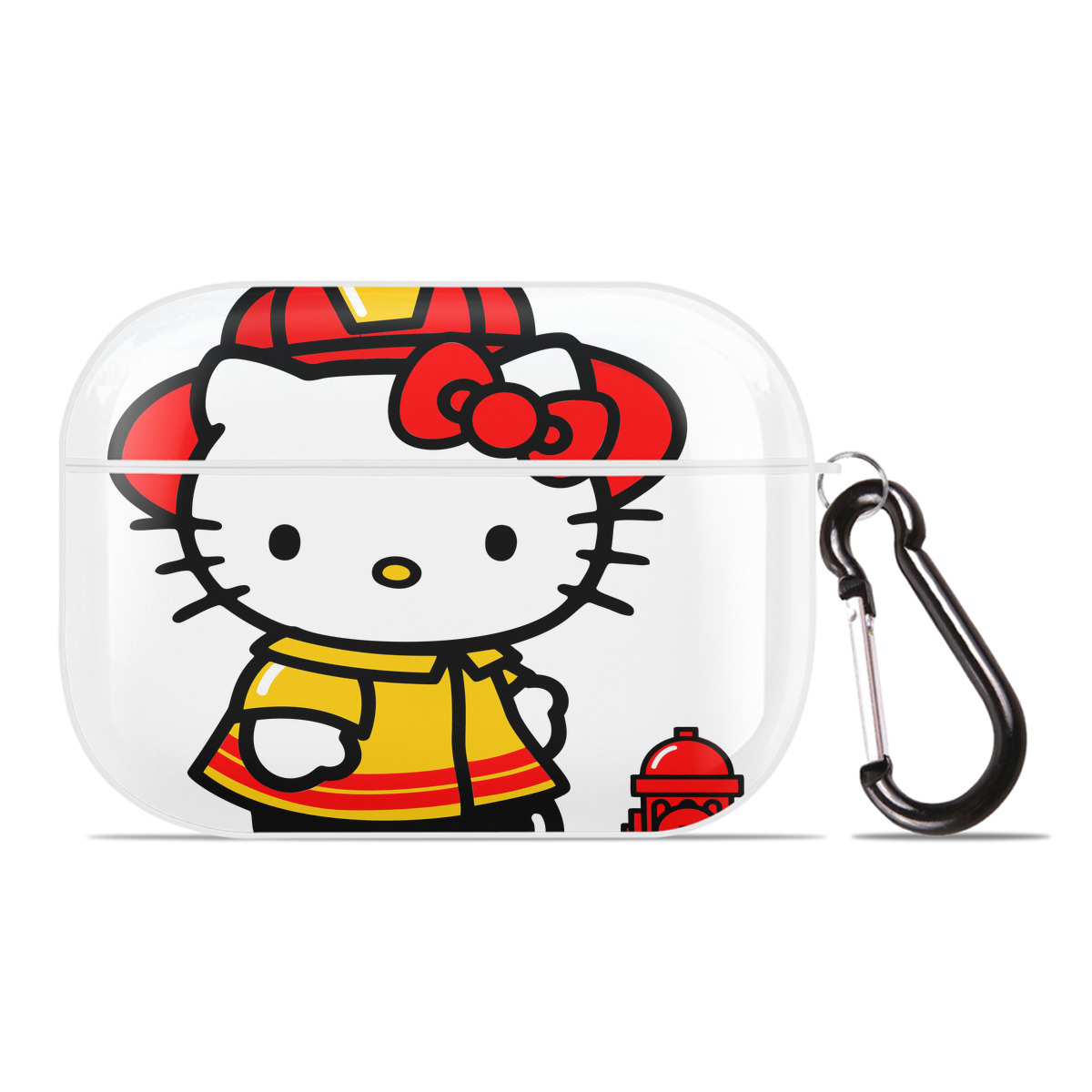 （画像用） Hello Kitty ハローキティ 【AirPods Pro用】ハードシェル保護ケース 耐衝撃・防指紋・カラビナ付き商品仕様