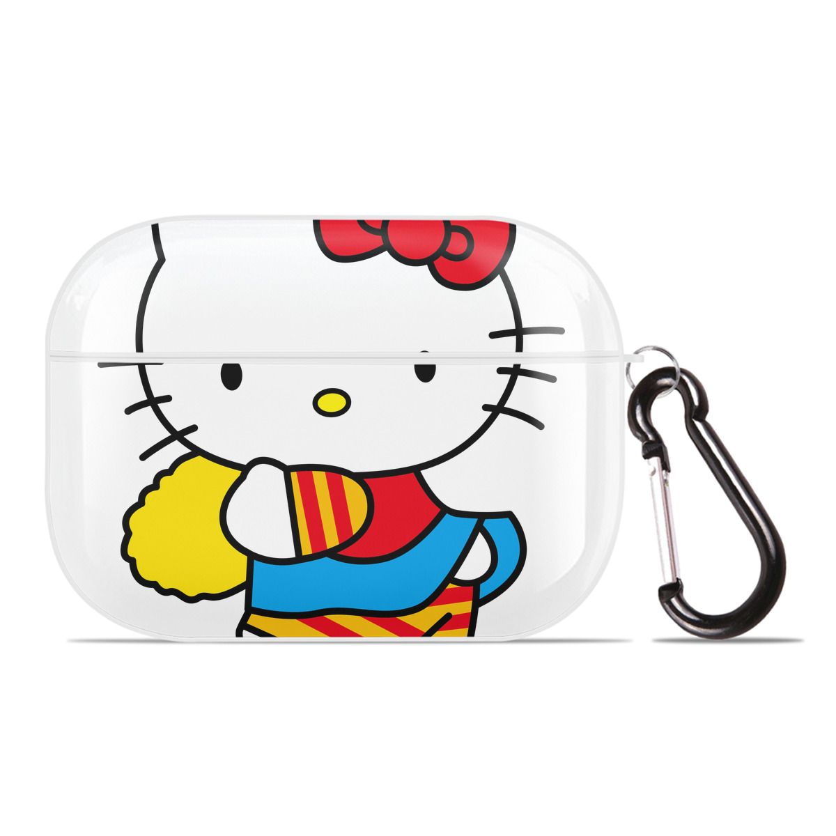 （画像用） Hello Kitty ハローキティ 【AirPods Pro用】ハードシェル保護ケース 耐衝撃・防指紋・カラビナ付き商品仕様
