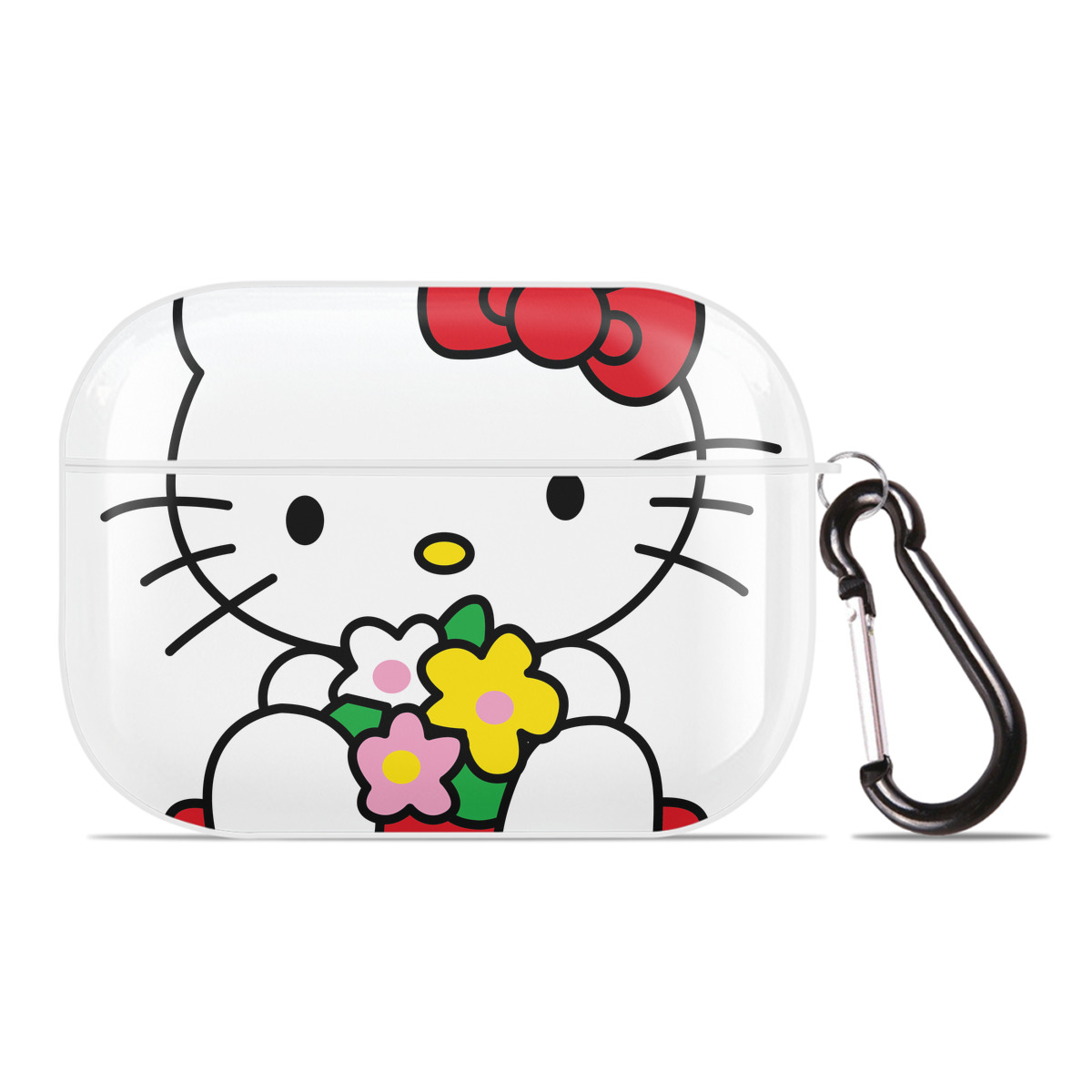 （画像用） Hello Kitty ハローキティ 【AirPods Pro用】ハードシェル保護ケース 耐衝撃・防指紋・カラビナ付き商品仕様